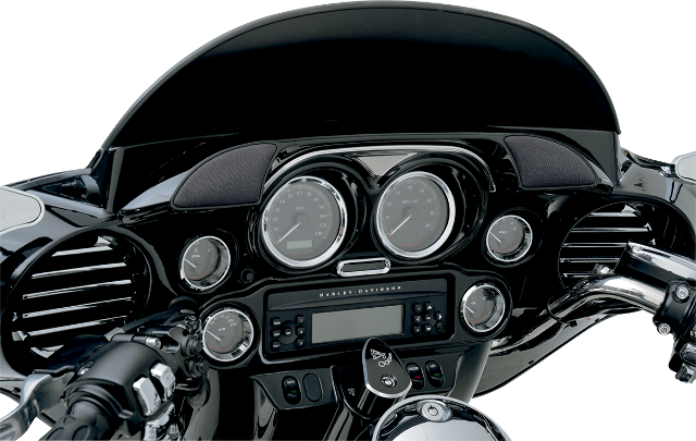Hogtunes Hogpod Fiaring Dash Trim Tweeter Speaker Pod for 1998-13 Harley Touring
