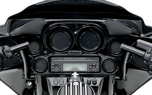 Hogtunes Hogpod Fiaring Dash Trim Tweeter Speaker Pod for 1998-13 Harley Touring