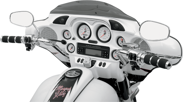Hogtunes Hogpod Fiaring Dash Trim Tweeter Speaker Pod for 1998-13 Harley Touring