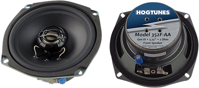 Hogtunes 5.25" Front Speakers For High AMP Stereo fits 2006-2013 Harley Touring