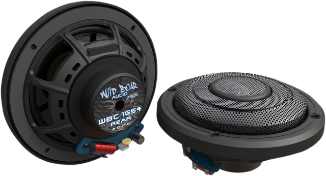 Wild Boar Audio Black 6.5" Rear Speakers for 2014-2022 Harley Road Glide FLTRU