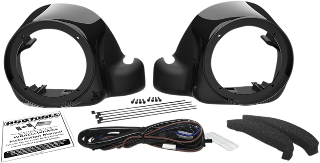 Wild Boar 6.5" Lower Speaker Adapters for 14-22 Harley Touring FLHT FLHX FLHTK