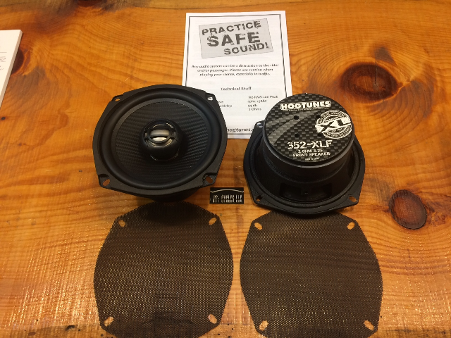 Hogtunes Xl Series 2 Ohm Front Fairing Speakers 1998-2013 Harley Touring Models