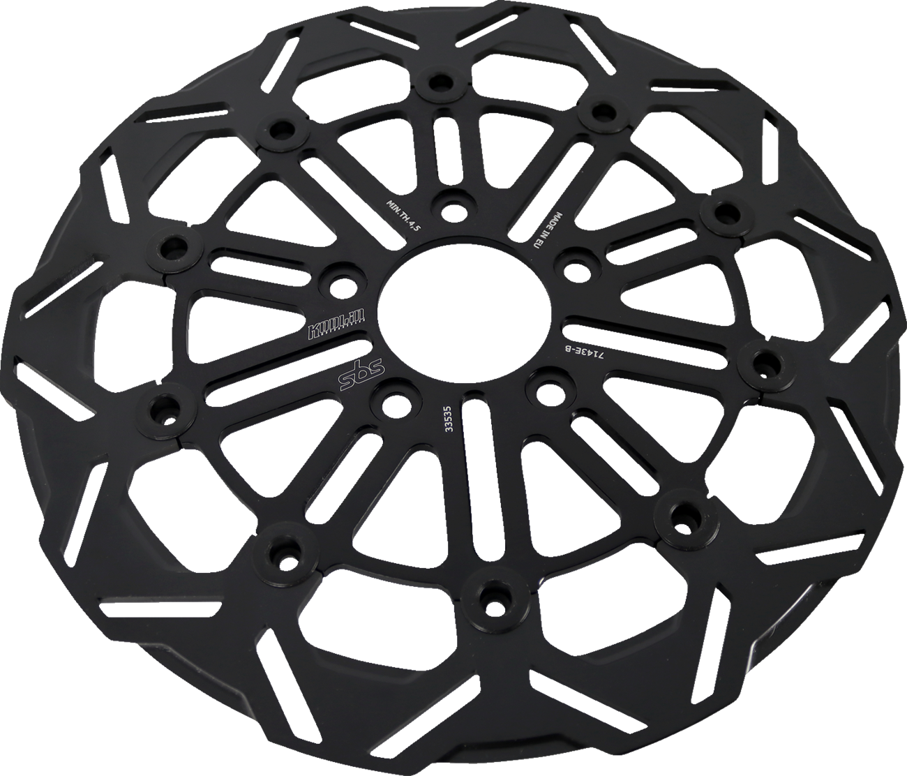 SBS by Kodlin Front 10 Soke Black Floating Brake Rotor for 18-25 Harley Softail