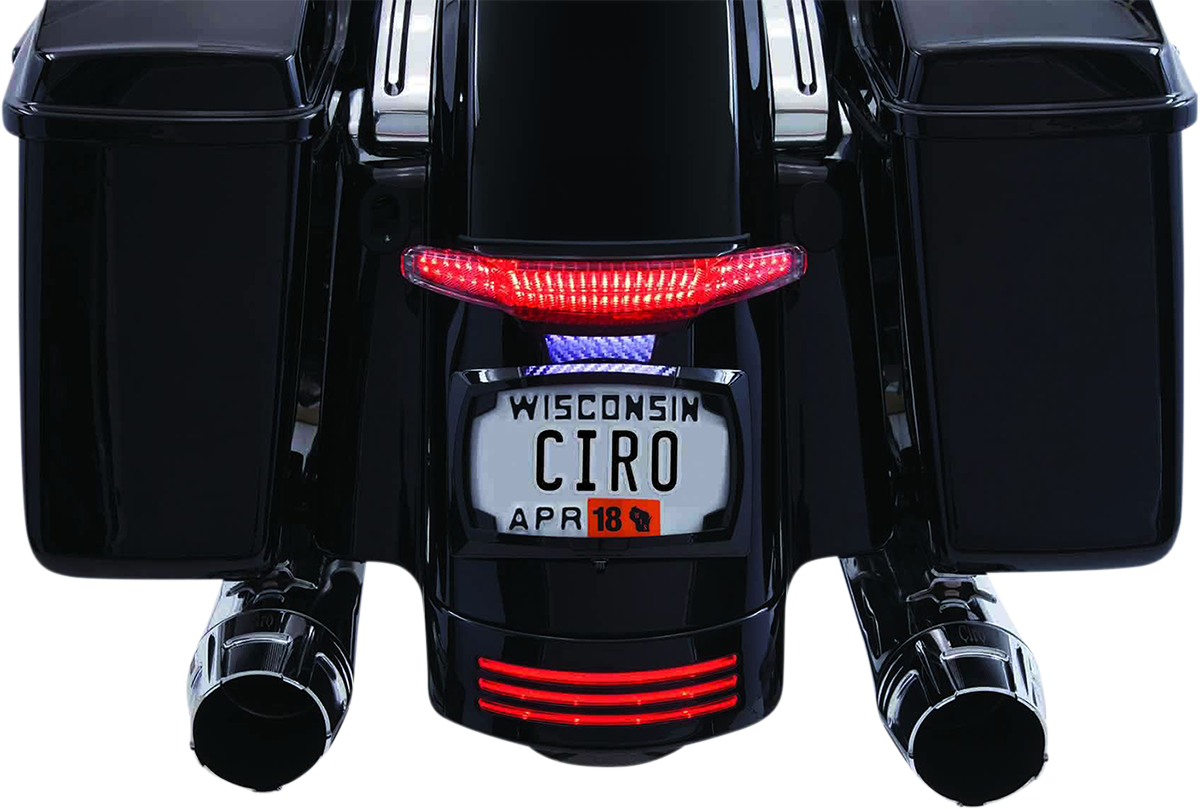 Ciro Latitude Taillight License Plate Mount 2010-2013 Harley Touring FLHX FLTRX