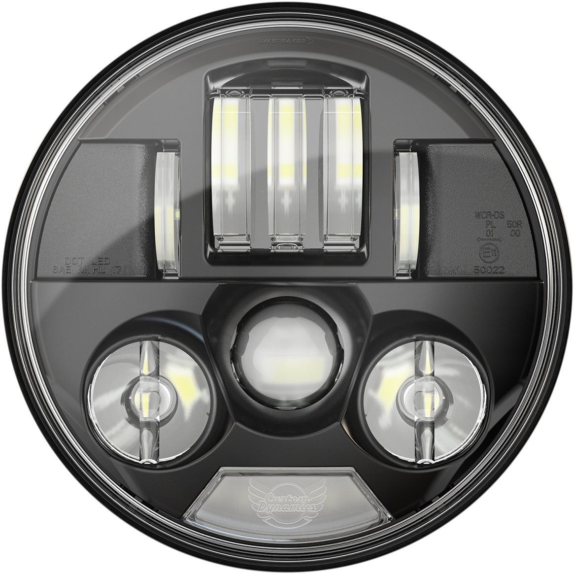 Custom Dynamics Probeam 7" Black LED Headlight 2014-2023 Indian Chieftain Chief