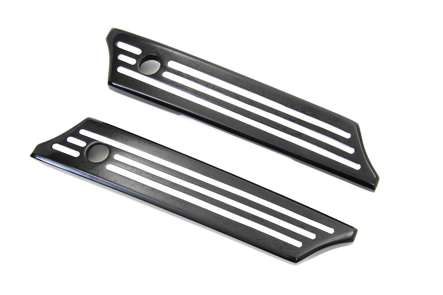 VTwin Contrast Cut Rear Saddlebag Hinge Latch Covers 2014-2023 Harley Touring