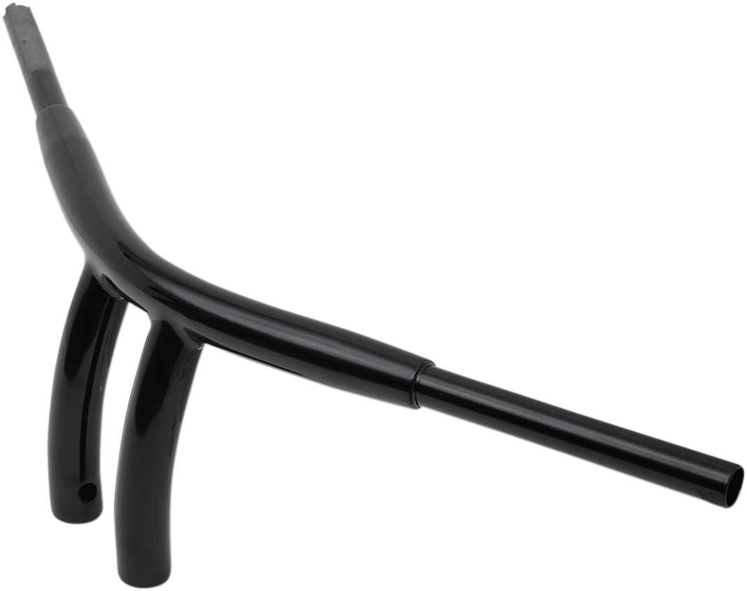 Drag Specialties 8" Gloss Black Radius T-Bar Handlebars for Harley Davidson