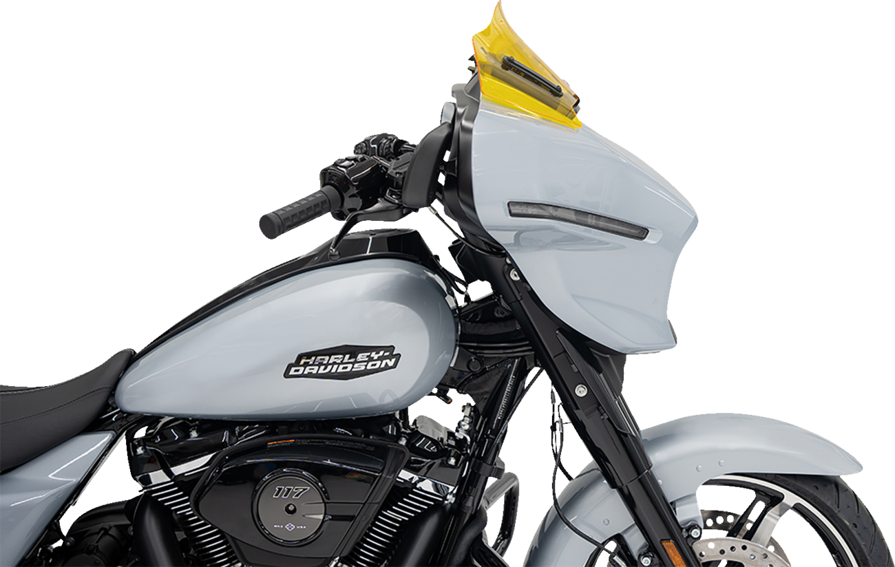 Klock Werks Kolor Flare 8" Yellow Windshield fits 2023-2025 Harley Street Glide