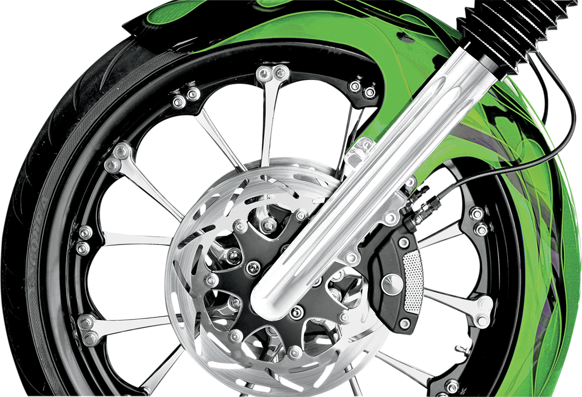 Arlen Ness Chrome Fork Hot Legs Deep Cut Dual Disc for 2008-2013 Harley Touring