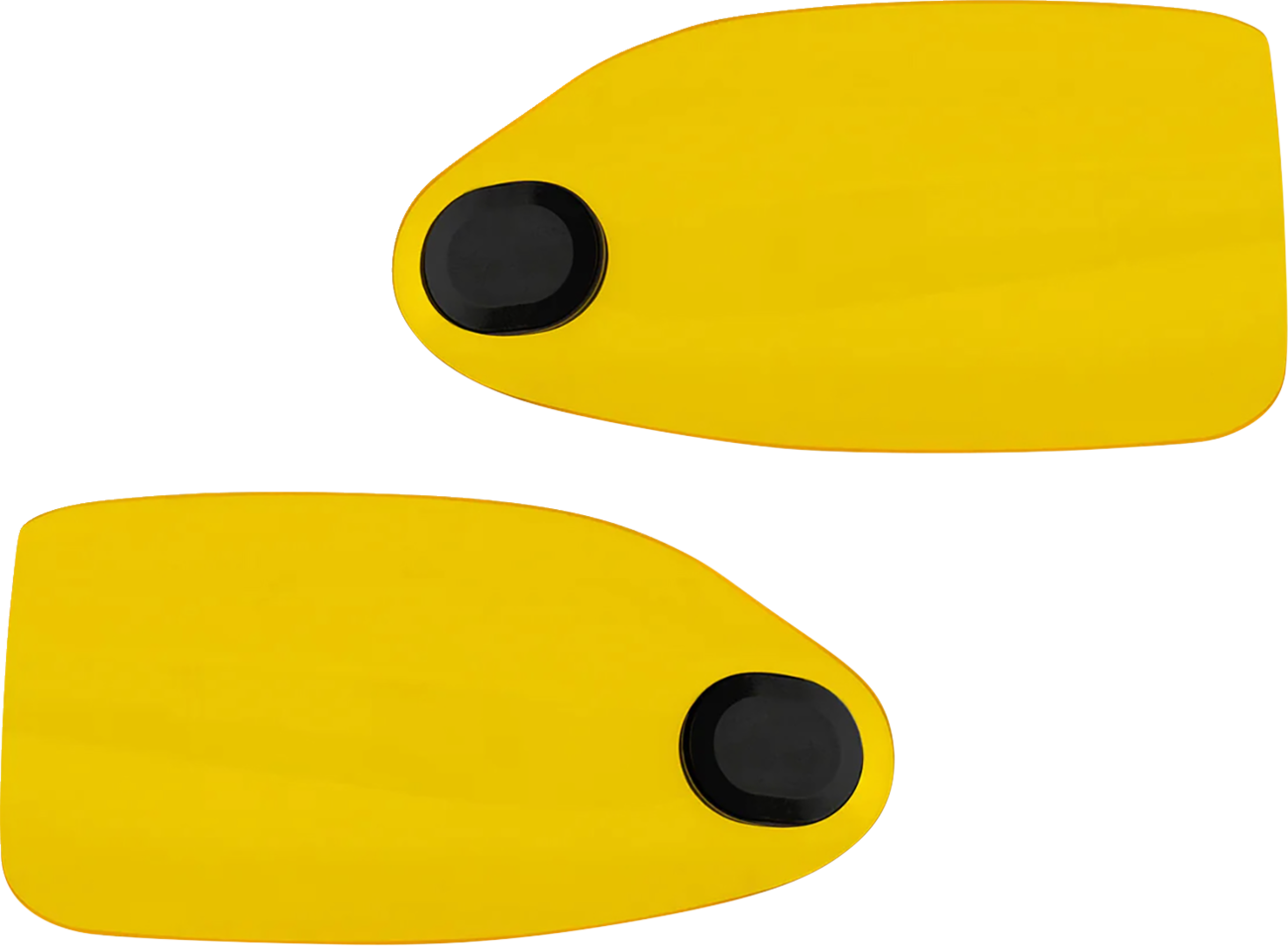 Klock Werks Flare Yellow Hand Guards fits 2002-2025 Harley Hydraulic Clutch