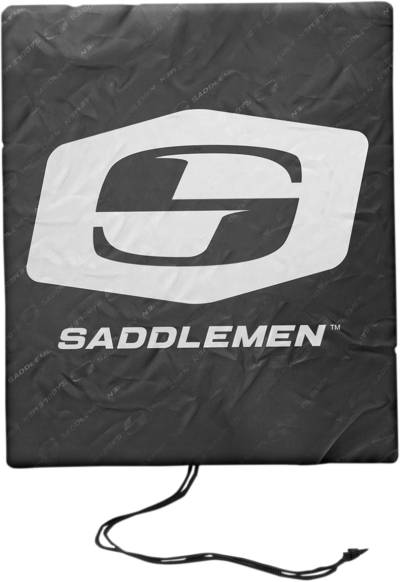 Saddlemen Black Textile Tactical Tunnel Cruiser Tail Bag for Harley Touring