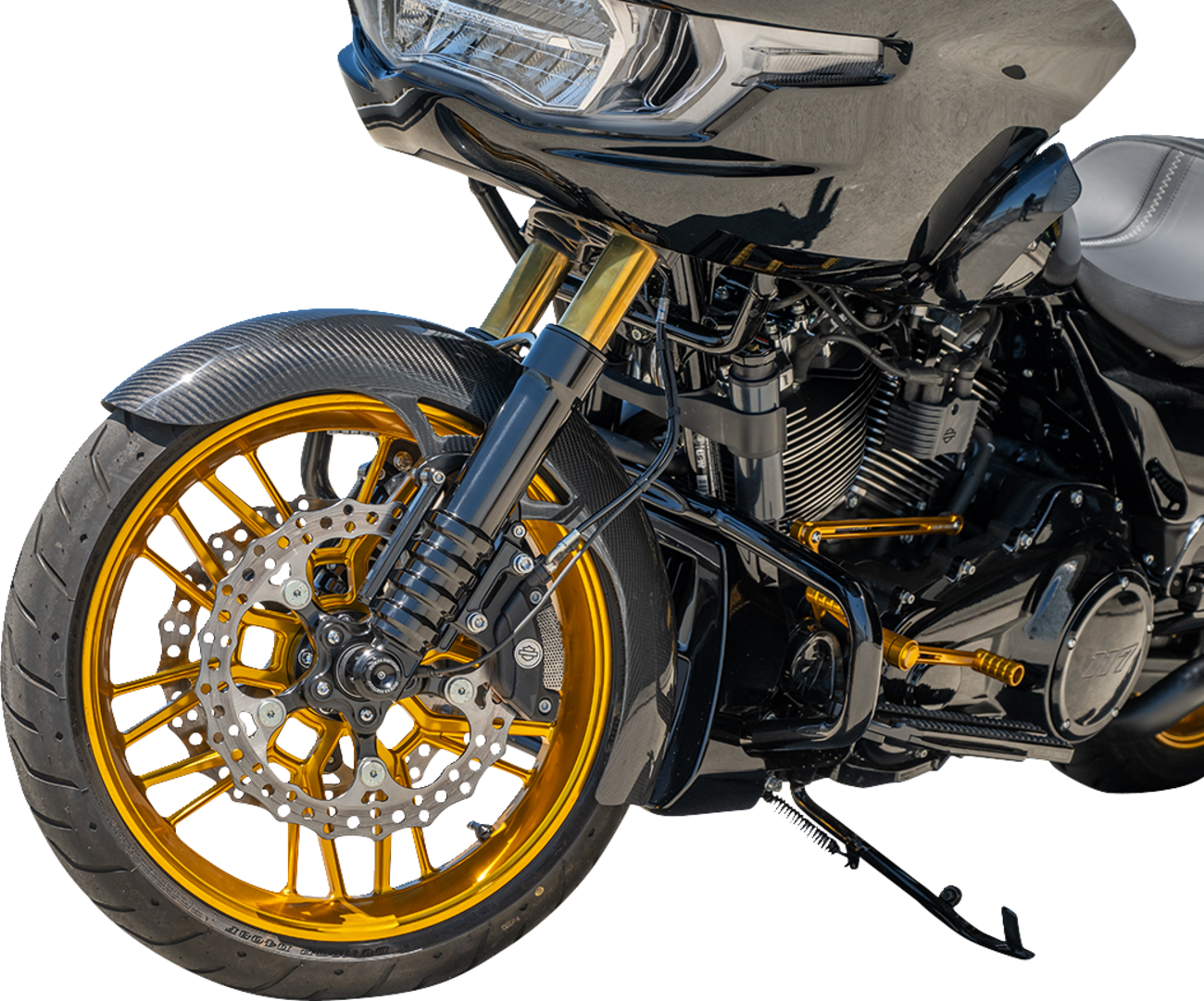 Arlen Ness Carbon Fiber 19" Wrapper Front Fender for 2023-2024 Harley Touring