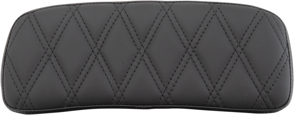 Drag Specialties Black Diamond Stitched Vinyl Chopped Tour Pack Pad for Harley