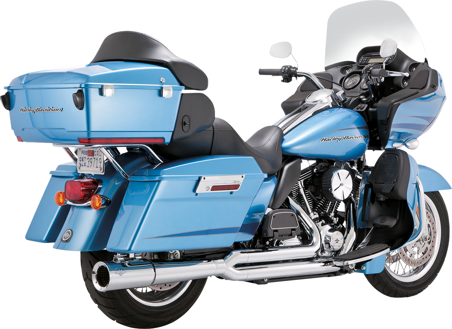 Vance & Hines Chrome 2-Into-1 Pro Pipe Exhaust System 2010-2016 Harley Touring