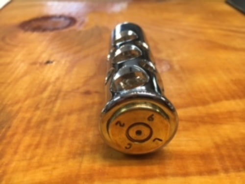 JT's Cycles .50 Caliber BMG Bullet Chrome Motorcycle Shifter Peg for Harley
