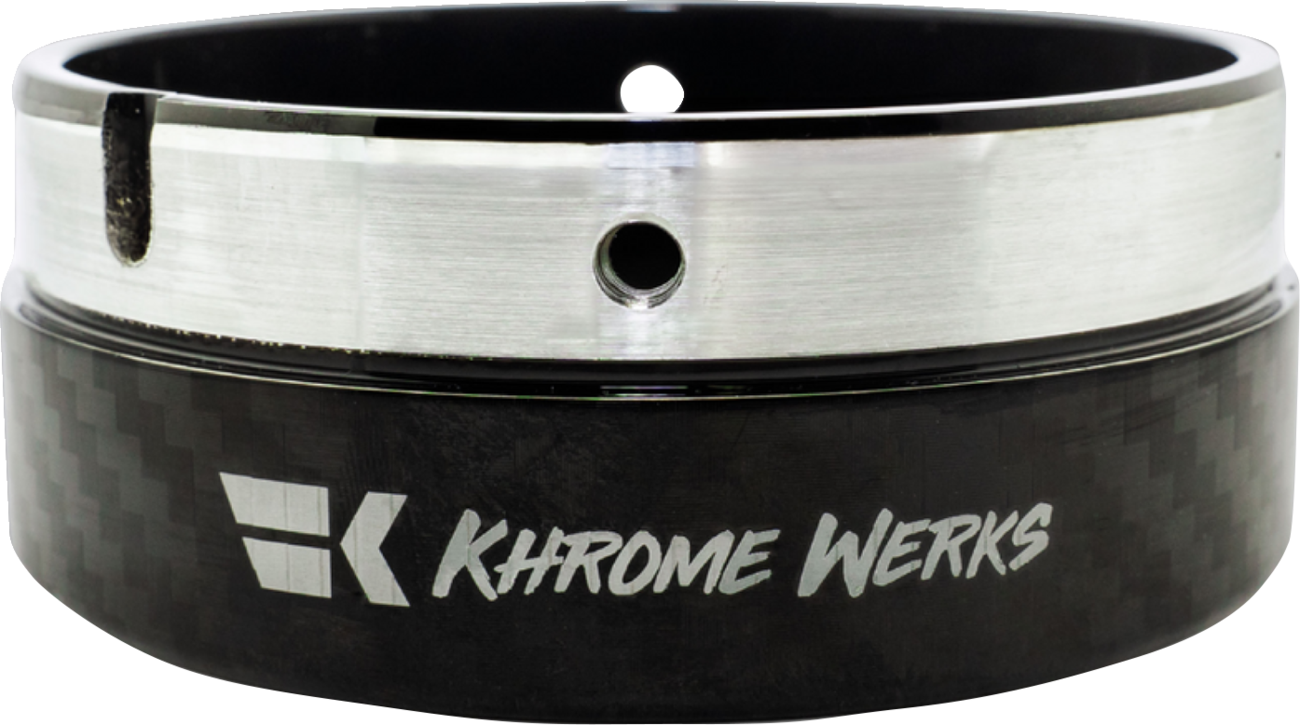 Khrome Werks 4.5" Carbon Fiber Exhaust Muffler End Cap Tip for Harley Davidson