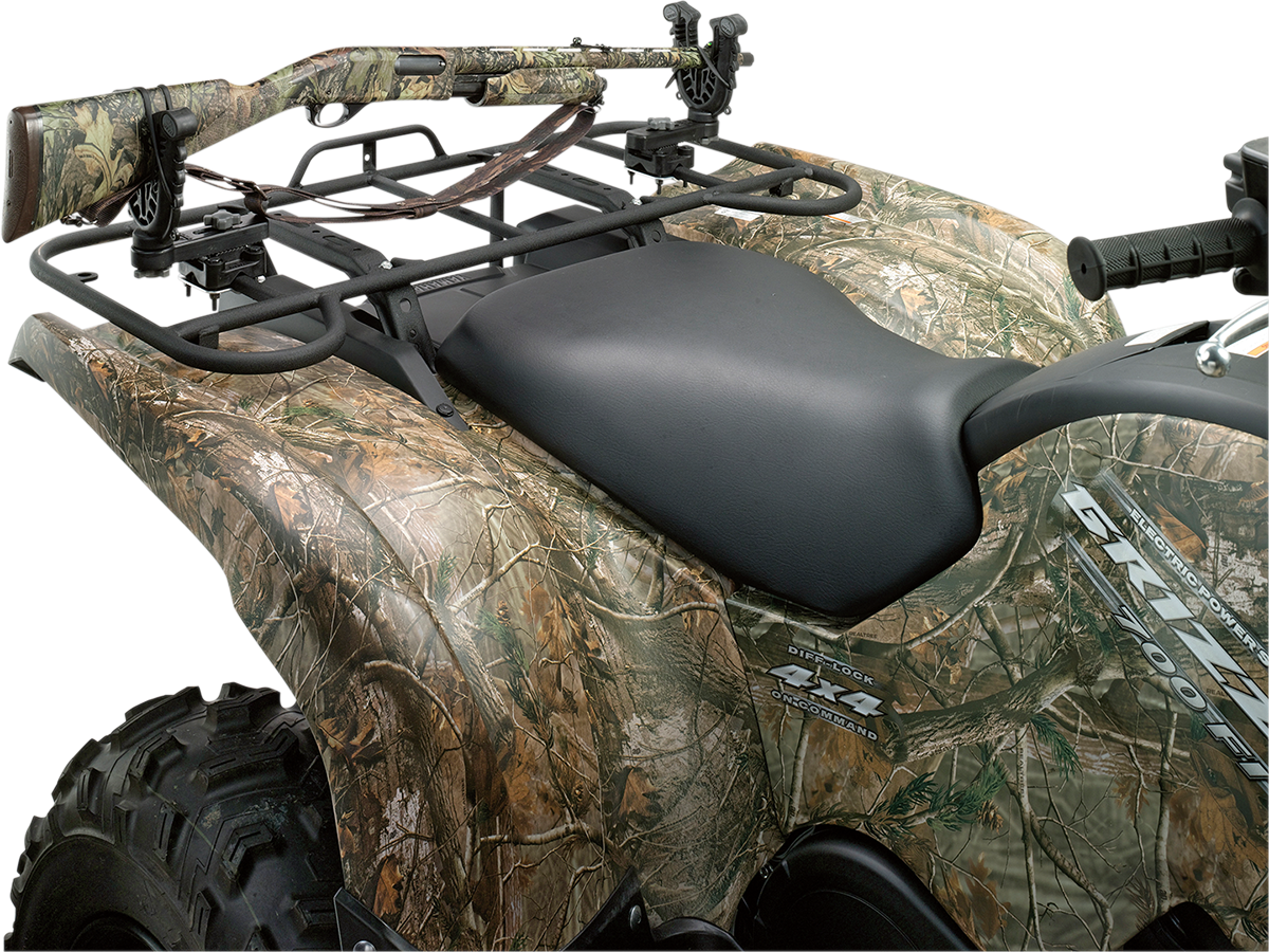 Moose Utility Black Rear ATV Single FlexGrip Pro Hunting Shooting Gun Rack