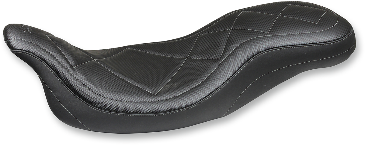 Mustang Super Tripper Carbon Fiber Seat fits 2008-2024 Harley Touring 75202