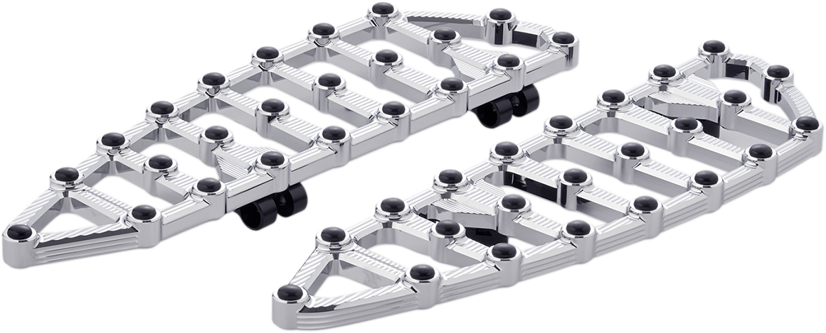Arlen Ness MX Chrome Driver Floorboards for 1980-2024 Harley Touring Softail