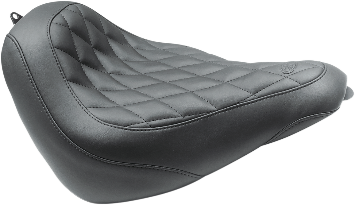 Mustang Tripper Black Motorcycle Solo Seat 2018-2021 Harley Softail Slim FLSL