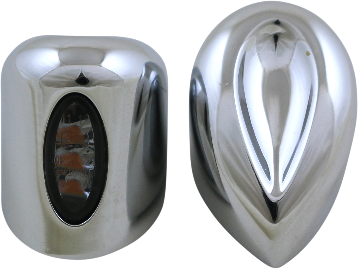Kodlin Elypse LED Chrome Front Turn Signals for 2015-2024 Harley Touring Softail