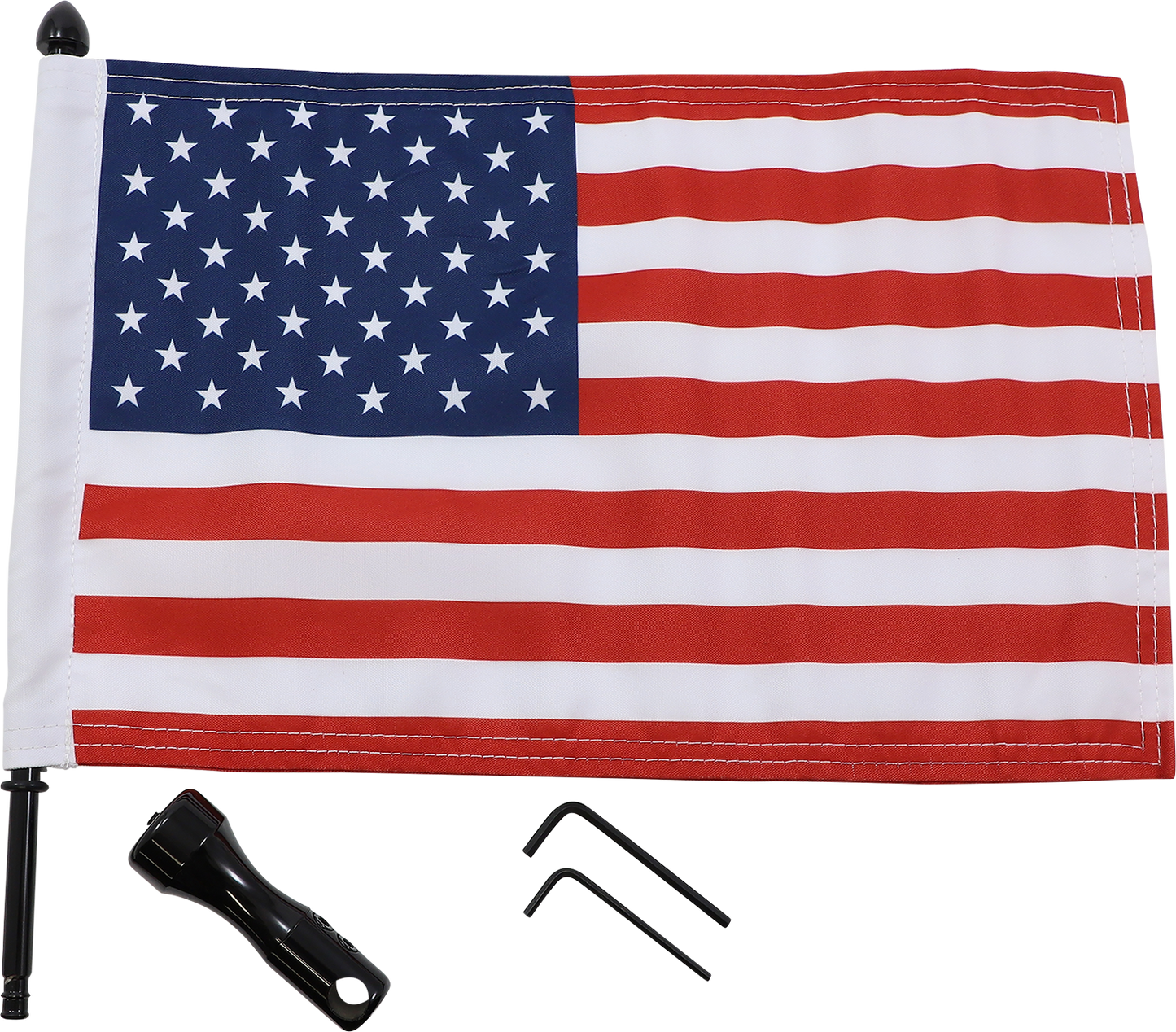 Pro Pad 10x15 American Flag Motorcycle Air Wing Luggage Rack Mount for Harley