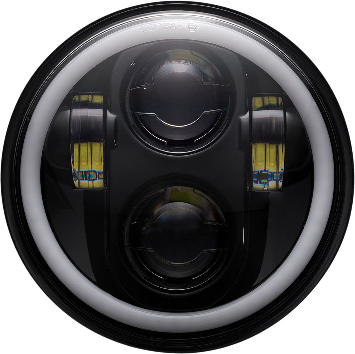 Custom Dynamics 5.75" ProGLOW LED Headlamp Color Changing Halo 1957-2022 Harley
