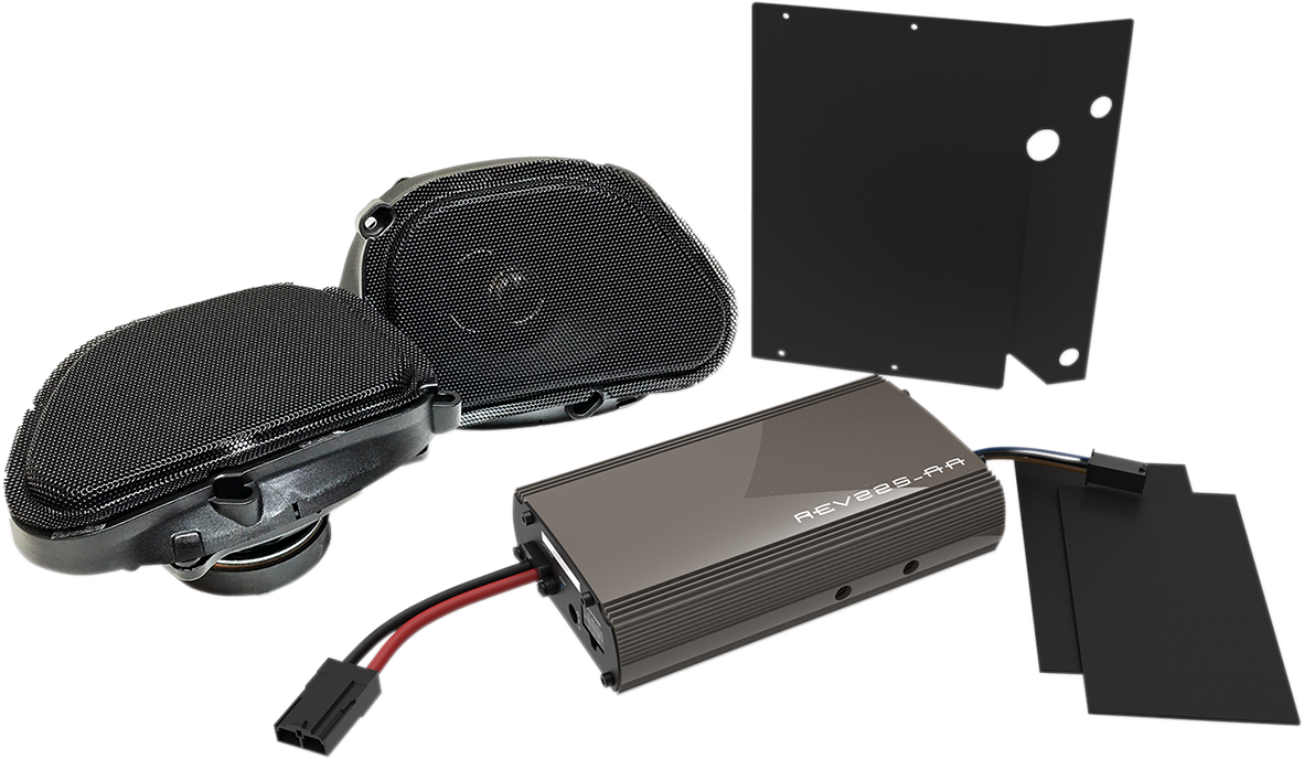 Hogtunes Front Fairing Speaker & 225W Amp Kit 1998-13 Harley Touring Road Glide
