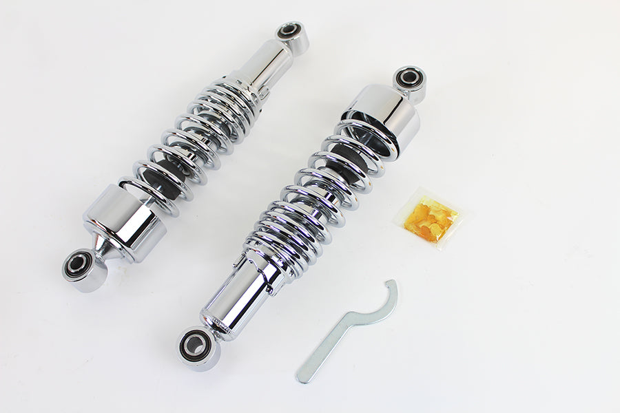 VTwin Dura AEE 13'' Chrome Shocks 1985-2016 Harley Touring FLHR FLHX FLTR FLHT