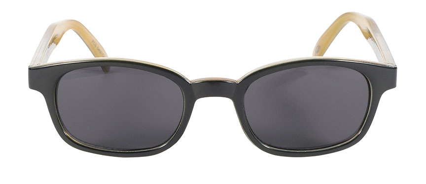 KD's Original 1 Pair 5400 Primal Black Smoke Lens Old School Biker Sunglasses