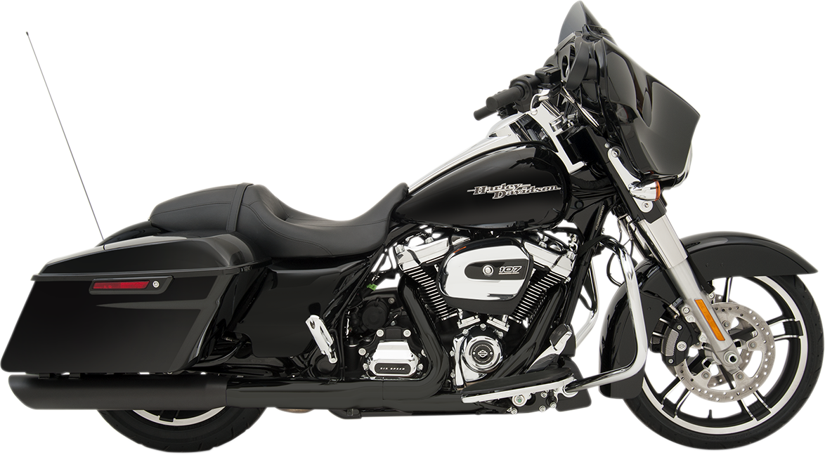 Drag Specialties Black 4'' Exhaust Slip On Mufflers for 2017-2022 Harley Touring