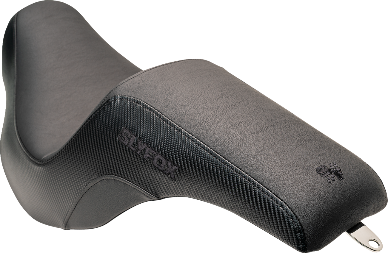 Slyfox Lowrider Smooth Carbon Fiber Seat fits 2018-2025 Harley Softail FXLR FLSB