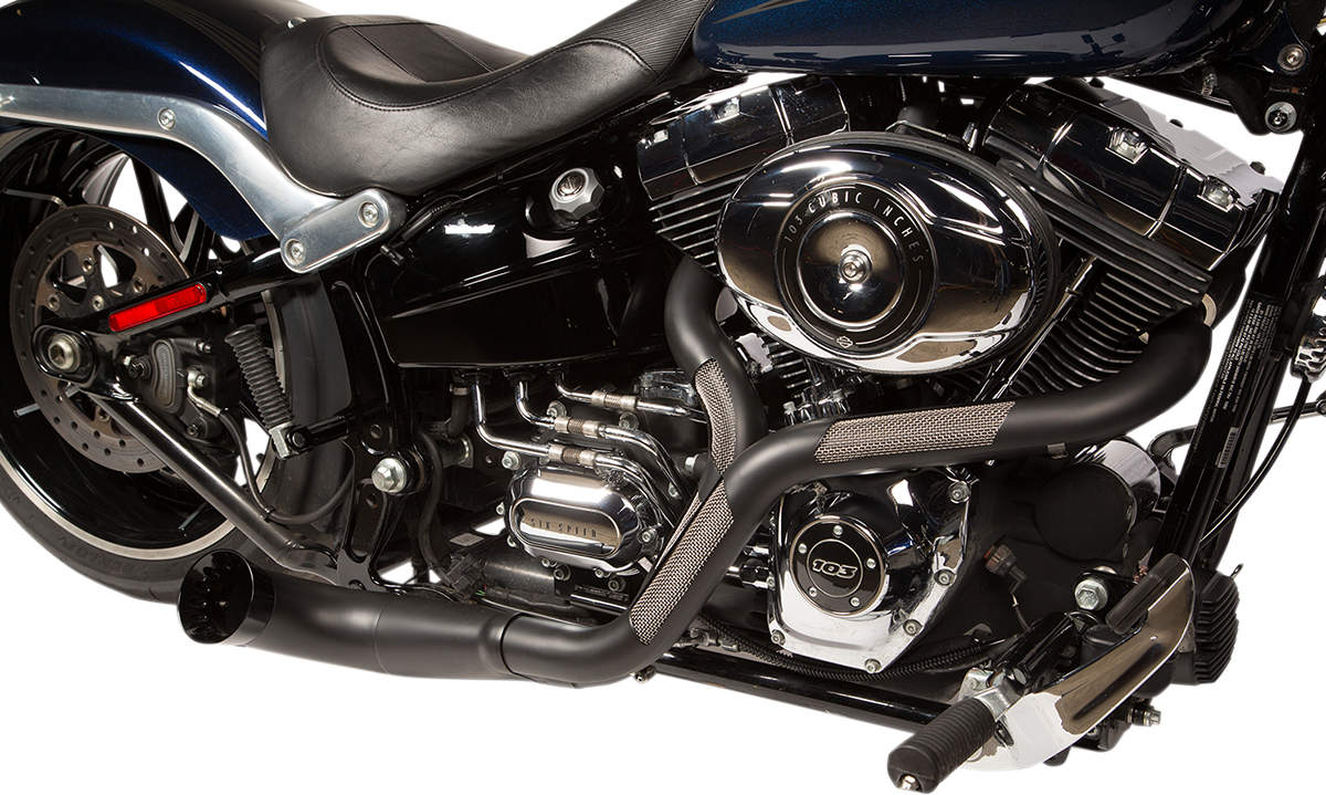 Trask Nasty Bastard Black 2-1 Exhaust 97-16 Harley Touring FLHR FLHX FLHTKL FLTR