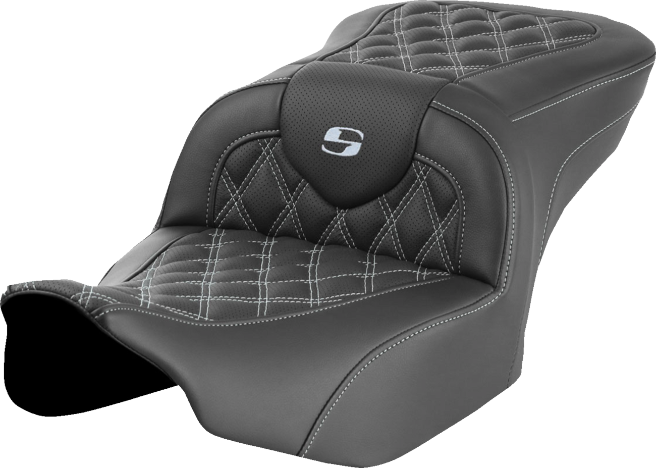 Saddlemen Roadsofa Silver Stitch Gel Seat for 2023-25 Harley Touring Road Glide