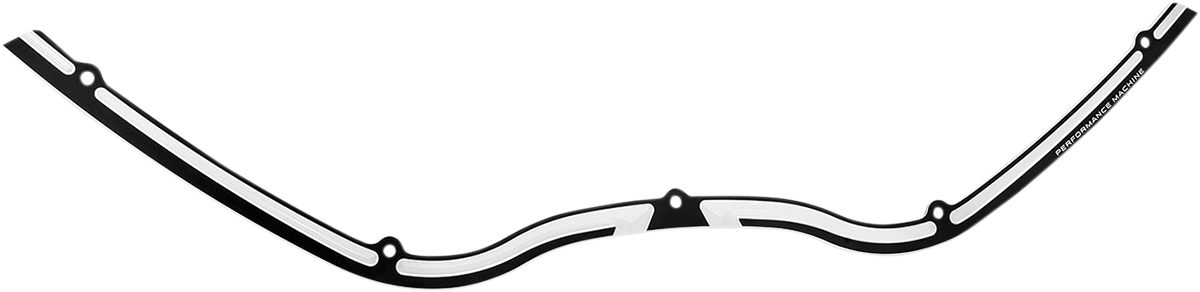 Performance Machine Black Chrome Scallop Fairing Trim 1998-13 Harley Road Glide