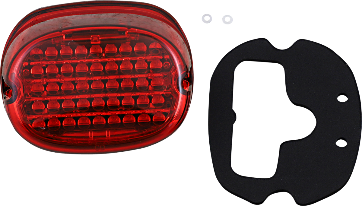 Custom Dynamics Red LED Low Profile Taillight 1999-2024 Harley Touring Models