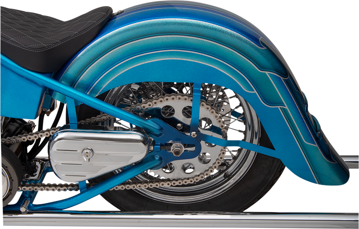 Klock Werks 4" Frenched Plate Custom Application Motorcycle Rear Fender Harley
