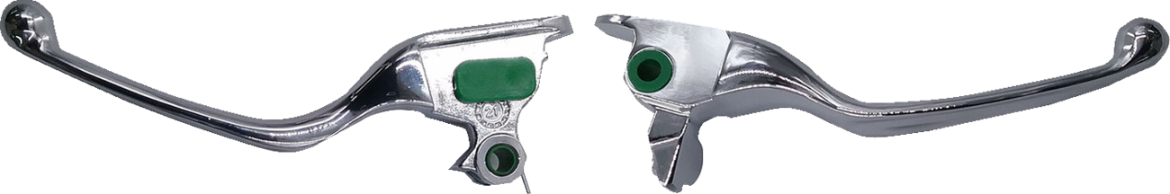 Drag Specialties Wide Blade Chrome Handlebar Lever Set 2021-2024 Harley Touring