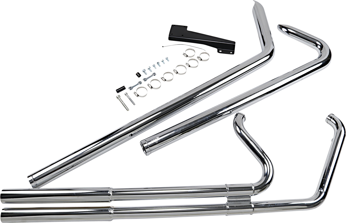Vance & Hines Big Shots Long Chrome Exhaust Harley 86-11 Softail FLSTN FXST
