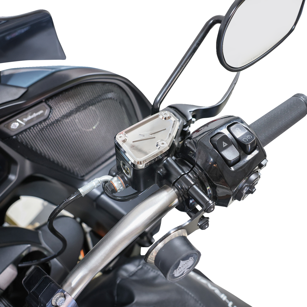 Thrashin Chrome Front Brake Master Cylinder Cover for 2024 Street Road Glide
