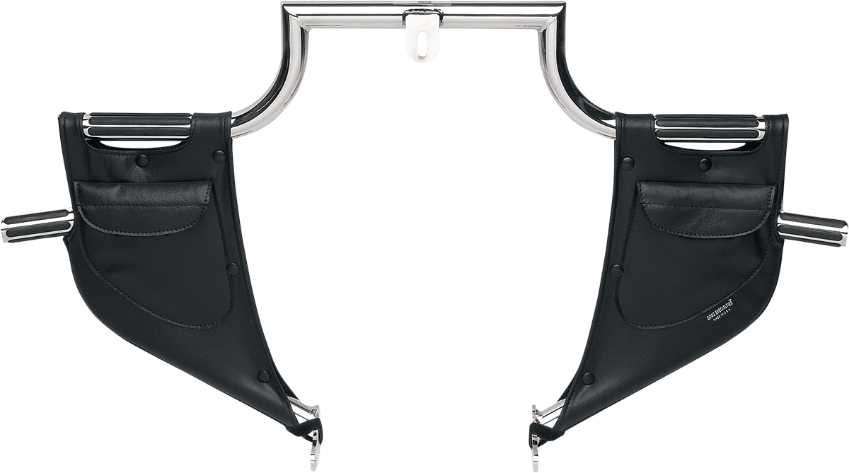 Drag Specialties Black Lower Highway Bar Rain Guards 91-05 Harley Dyna FXDL
