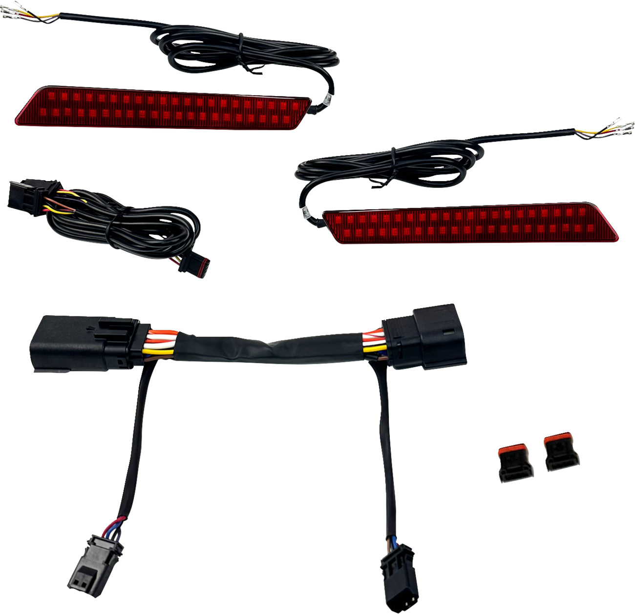 Custom Dynamics Red LED Saddlebag Latch Lights for 2023-2025 Harley Touring