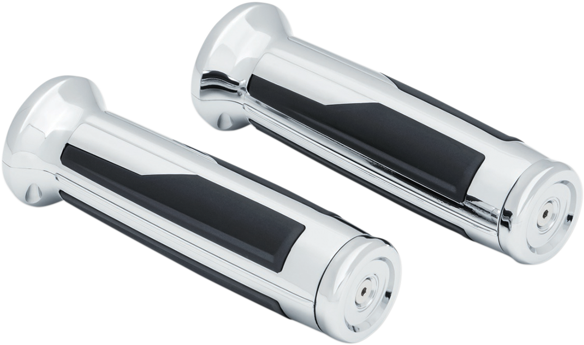 Kuryakyn 6764 Chrome Omni Motorcycle Handlebar Grips 18-19 Honda Gold Wing GL