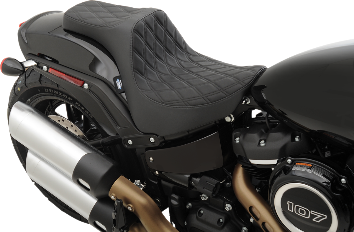 Drag Specialties Predator III Seat fits 2018-23 Harley Davidson Softail Fat Bob