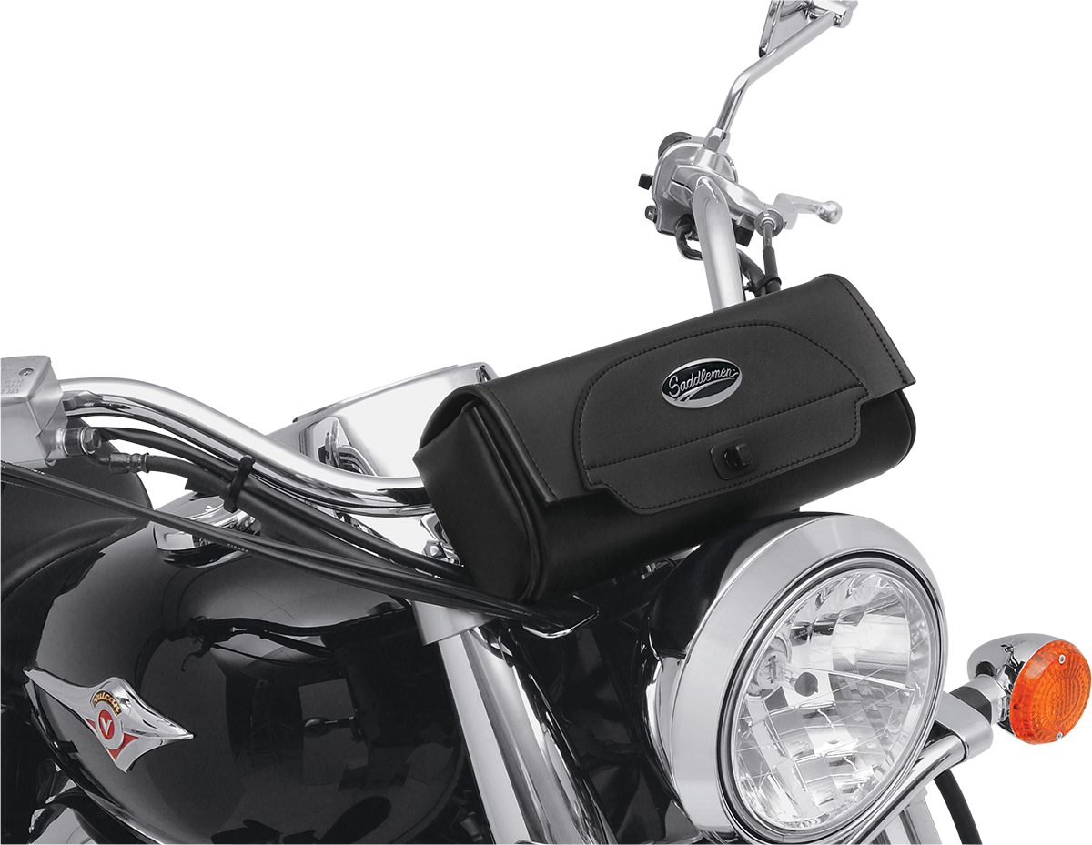 Saddlemen Cruis'n Black Synthetic Leather Front Fork Tool Bag Pouch For Harley