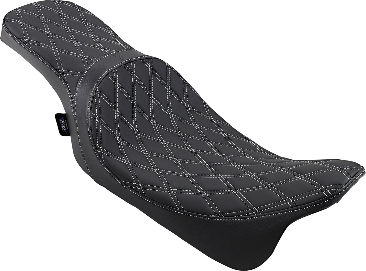 Drag Specialties Predator Silver Diamond Seat fits 2008-2024 Harley Touring FLHX