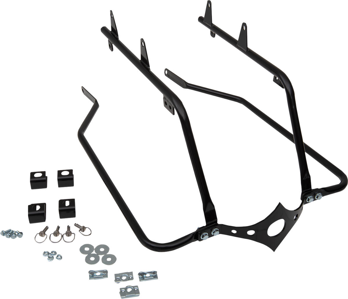 Cycle Visions Black Bagger Tail Saddlebag Mounts 18-20 Harley Softail FLSL FXBB