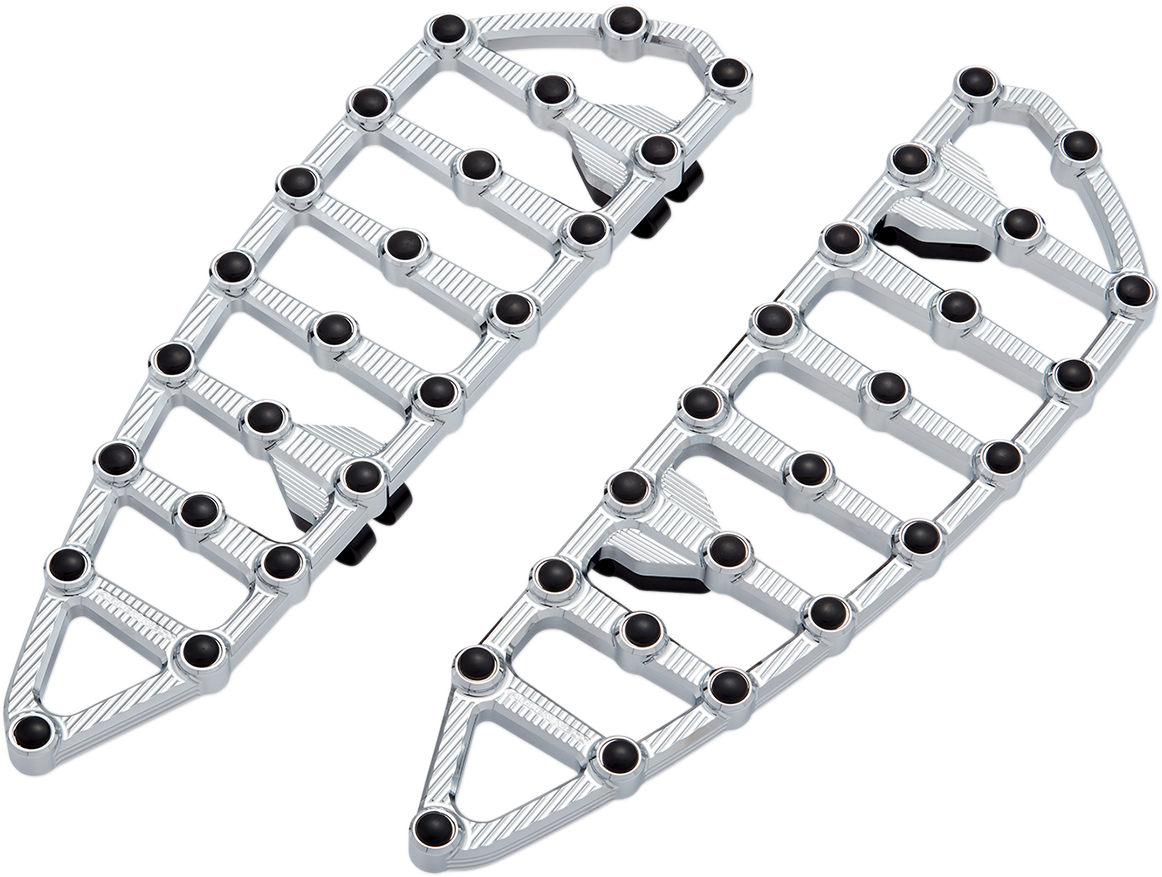 Arlen Ness MX Chrome Driver Floorboards for 1980-2024 Harley Touring Softail