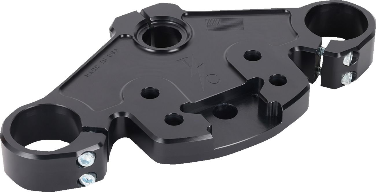 Thrashin Supply Black Top Triple Tree for 2024-2025 Harley Road Glide TSC-2921-1